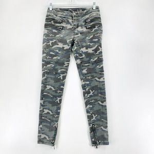 Free People Pants Women's Size 28 Camo Motto Cargo Utility Army Jeans Streetwear
